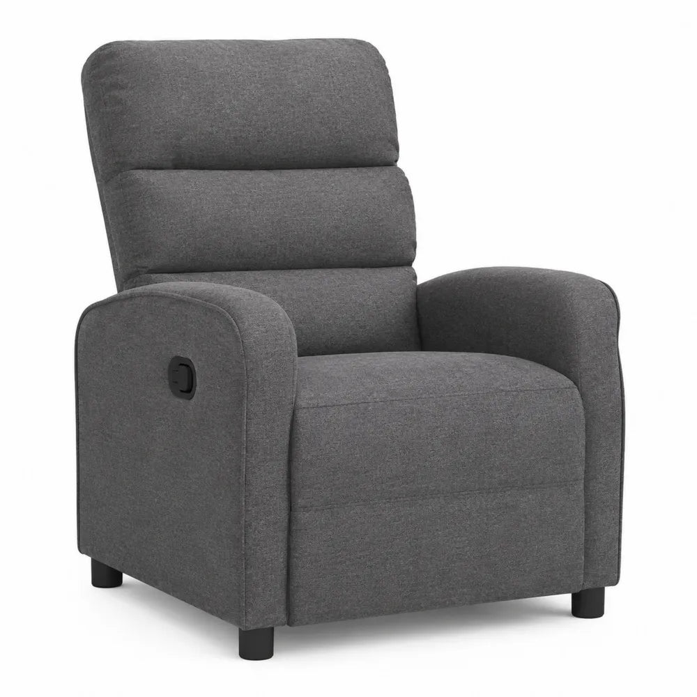 Fabric Recliner Armchair Grey
