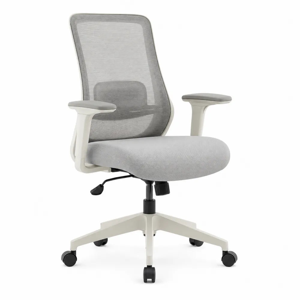 Mesh Office Chair Ergonomic Swivel Adjustable Seat Gray