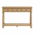 Wood Console Table with 3 Drawers and Shelf 120cm x 40cm x 80cm