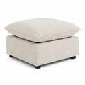 Square Ottoman Fabric Upholstery 60cm