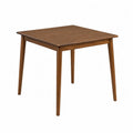 Square Solid Wood Dining Table Brown 75x75x73cm