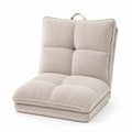 Corduroy Adjustable Floor Chair Beige