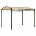 Rectangle Iron Frame Gazebo with Polyester Canopy 400cm x 200cm Beige