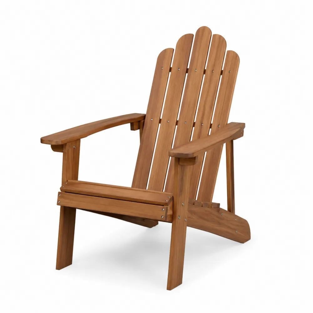 Adirondack Outdoor Acacia Wood Chair Brown