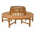 Round Acacia Wood Outdoor Tree Bench